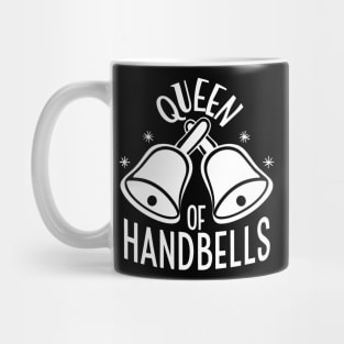 Queen Of Handbells White Design Mug